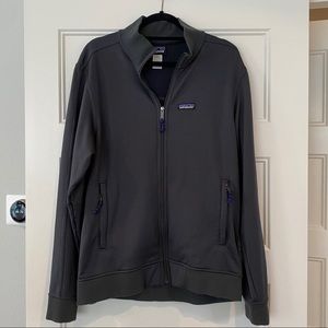Men’s Patagonia gray zip up, size L